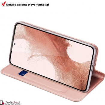 Dux Ducis dirbtinės odos atverčiamas dėklas - rausvas (Samsung S23 Plus) Dux Ducis dirbtinės odos atverčiamas dėklas - rausvas (Samsung S23 Plus)